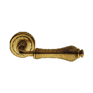 ALDAR Mortise Handle on Rose in Bronzed