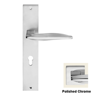AQUA Door Lever handle on Plate - Polis