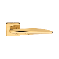 AQUA Lever Handle on Rose in Gold plate