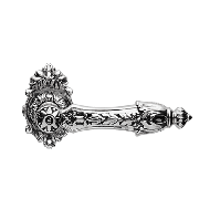 Arcadia Door Handle on rose - French Bl