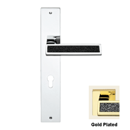 Riflesso Rocks (Blue) Crystal Door Leve