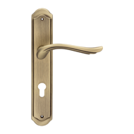 ARIA Door Lever handle on Plate - Matt 