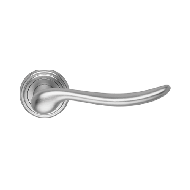 BETA Lever Door Handle on Rose - Chrome