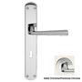 Tess Door Lever Handle on Plate in Sati