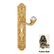 Brilliant Crystal Mortise Handle on Pla
