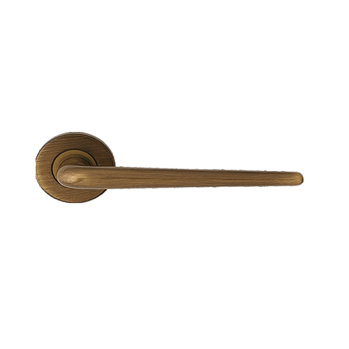 Brixia Mortise Handle on Rose - Bronzed