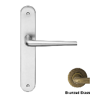 Brixia Zincral Mortise Handle On Rose -