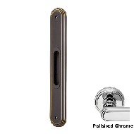 Chic Flush Door Handle On Plate - Polis