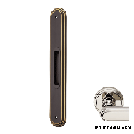 Chic Flush Door Handle On Plate - Polis