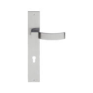Elios Mortise Handle On Plate - Chrome 