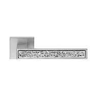 Zen Fusion Door Handle on Rose - Satin 