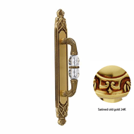 Door Pull Handle on Plate with Swarovsk