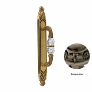 Door Pull Handle on Plate with Swarovsk