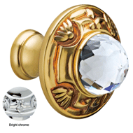 Cabinet knob diameter 38mm with Swarovs