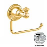 Toilet paper holder - Bright chrome Fin