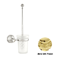 Toilet brush holder with Swarovski crys