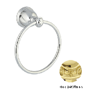 Towel ring diameter 165mm - Gold 24K Fi
