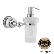 Wall soap dispenser with white porcelai