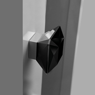 DIAMOND black crystal cabinet knob - bl