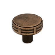 Cabinet Knob - Antique Brass Finish - 3