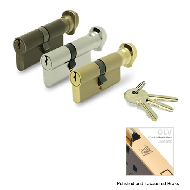 Cylinder Lock - 100mm - LxK - Polished 