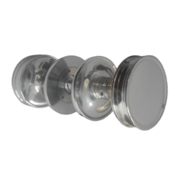 Hexa Door Knob - Chrome Plated Finish
