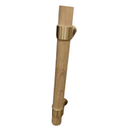 Pull Handle - 18" - Wooden & Gold Finis