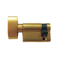 Half Cylinder Lock with Knob - 50mm - S
