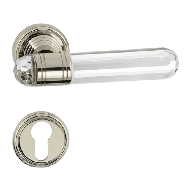 Diamante Door Lever Handle - Scratched 