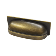 Cabinet Handle - 94mm - Antique Brass T