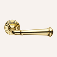 Decor Lever Handle on Rose in