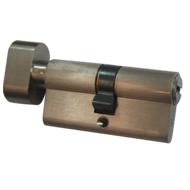 Cylinder Lock KXC - 110mm - Antique Bra