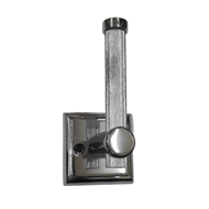 Brass Hook Rail - 1 Peg - Chrome Plated