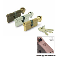 Cylinder Lock - LxK - 80mm - Satin Copp