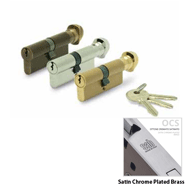 Cylinder Lock - LxK - 90mm - Satin Chro