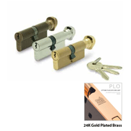 Cylinder Lock - LxK - 90mm - 24K Gold P