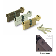 Cylinder Lock - 100mm - LxK - Bronze Br