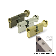 Cylinder Lock - CoinxKnob - 100mm - Sat