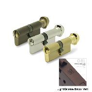 Cylinder Lock - CoinxKnob - 100mm - Lig