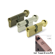 Cylinder Lock - CoinxKnob - 100mm - Sat