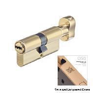 Cylinder Lock - 60mm - LxK - Satin and 