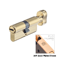 Cylinder Lock - 70mm - LxK - 24K Gold P