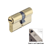 Cylinder Lock - LxL - 70mm - Satin Nick