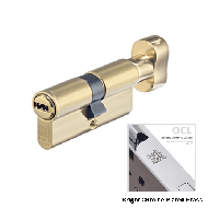 Cylinder Lock - 80mm - LxK - Satin Chro
