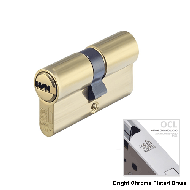 Cylinder Lock - LxL - 100mm - Bright Ch