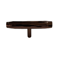 HANDFORGED T Cabinet Knob - PVD Rose Go