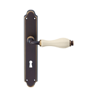 Erica Dummy Door Handle on Plate - Ivor