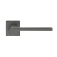 Stream Zincral Door Handle on Rose - Mo
