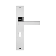 Zen Door Lever Handle On Plate - Matt B