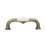 Ceramic Cabinet Handle - 96mm - Matt Br